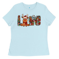 Love Christmas Reindeer Ladies Tee | Teevron