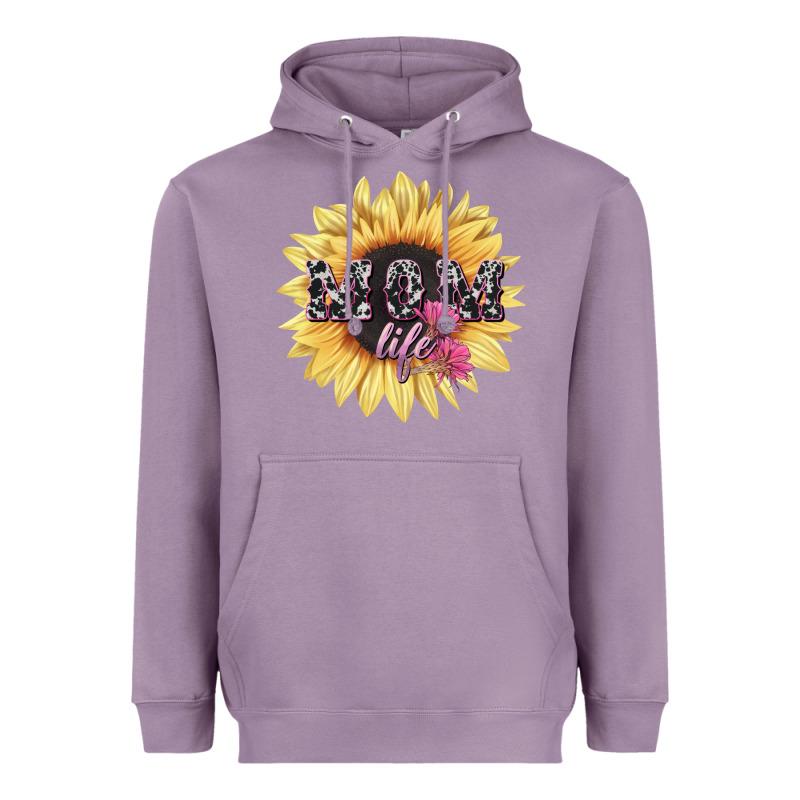 Mom Life Sunflower Mother's Day Heavyweight Hoodie by HowdyJamesFarm | Teevron