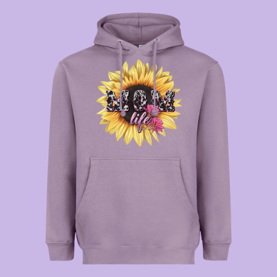 Mom Life Sunflower Mother's Day Heavyweight Hoodie Designed By Howdyjamesfarm