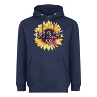 Navy Mom life sunflower mother's day Heavyweight Hoodie - HowdyJamesFarm