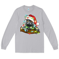 Moon Dust christmas scottish fold cat Long Sleeve Tee - LillyAllenDesigns