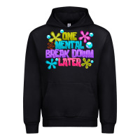 Black one mental break dowm later Urban Hoodie - CowhideDigitalArt