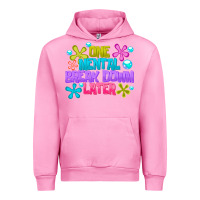 Fuchsia Pink one mental break dowm later Urban Hoodie - CowhideDigitalArt