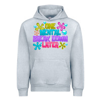 Heather Grey one mental break dowm later Urban Hoodie - CowhideDigitalArt
