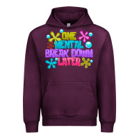 Mauve Wine one mental break dowm later Urban Hoodie - CowhideDigitalArt
