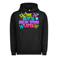 Pigment Black one mental break dowm later Urban Hoodie - CowhideDigitalArt