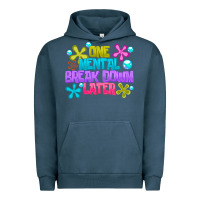Pigment Midnight Navy one mental break dowm later Urban Hoodie - CowhideDigitalArt