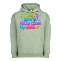Pigment Oil Green one mental break dowm later Urban Hoodie - CowhideDigitalArt
