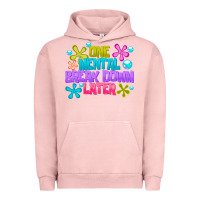 Pigment Salmon one mental break dowm later Urban Hoodie - CowhideDigitalArt