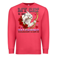Cardinal my cat is my valentine Premium Sweatshirt - OliviaCreatesArt
