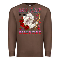 Chestnut my cat is my valentine Premium Sweatshirt - OliviaCreatesArt