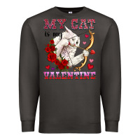 Smoke my cat is my valentine Premium Sweatshirt - OliviaCreatesArt