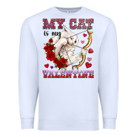 My Cat Is My Valentine Premium Sweatshirt | Teevron