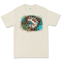 Bone indian headress sunflower leopard Premium Tee - AdoDesignShop