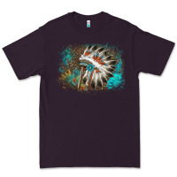 Plum indian headress sunflower leopard Premium Tee - AdoDesignShop