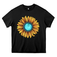 Black sunflower gemstone Heavy Core Tee - JahusDesignShop