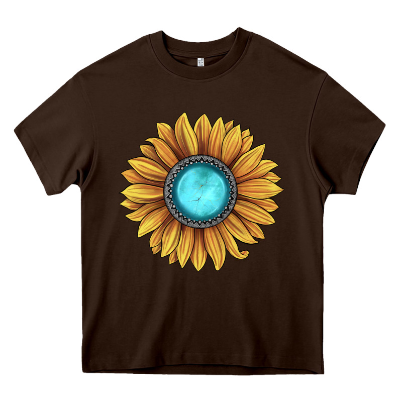 Sunflower Gemstone Heavy Core Tee by JahusDesignShop | Teevron