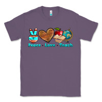 Lavender peace love teach Classic Tee - NancyCooperArtShop