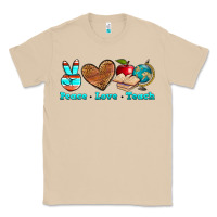 Mushroom peace love teach Classic Tee - NancyCooperArtShop