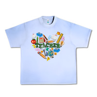 Grape Ice teacher heart Urban Heavy Tee - NancyCooperArtShop