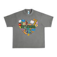Tornado teacher heart Urban Heavy Tee - NancyCooperArtShop