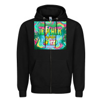 Black teacher mode off Zipper Hoodie - TumblerDesignByShophia