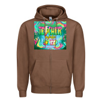 Chestnut teacher mode off Zipper Hoodie - TumblerDesignByShophia