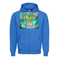 True Royal teacher mode off Zipper Hoodie - TumblerDesignByShophia