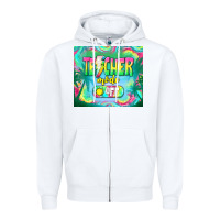 White teacher mode off Zipper Hoodie - TumblerDesignByShophia