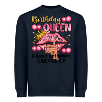 Navy birthday queen i dont get older i level up Heavyweight Sweatshirt - Artiststas
