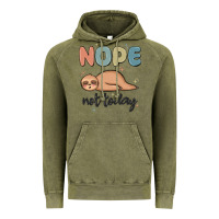 Vintage Olive nope not today Vintage Hoodie - MaliasSmallBusiness