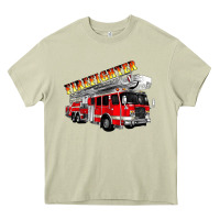 Mossy firefighter fire truck Heavy Core Tee - Artiststas