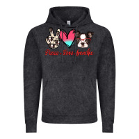 Vintage Black Peace Love Frenchie Vintage Hoodie - Jasminsmagicworld