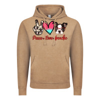 Vintage Coffee Peace Love Frenchie Vintage Hoodie - Jasminsmagicworld
