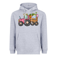 Heather Grey Easter bunny tractor Heavyweight Hoodie - CowGirlArtShop