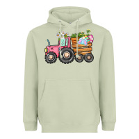 Matcha Easter bunny tractor Heavyweight Hoodie - CowGirlArtShop