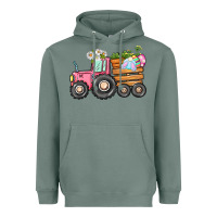 Sage Easter bunny tractor Heavyweight Hoodie - CowGirlArtShop