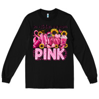 Black in october we wear pink football Long Sleeve Tee - LillyAllenDesigns