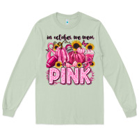 Matcha in october we wear pink football Long Sleeve Tee - LillyAllenDesigns