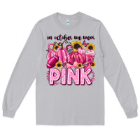 Moon Dust in october we wear pink football Long Sleeve Tee - LillyAllenDesigns