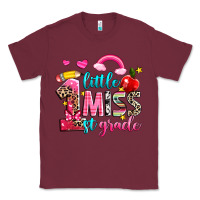 Burgundy little miss first grade Classic Tee - NancyCooperArtShop