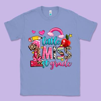Little Miss First Grade Classic Tee Designed By Nancycooperartshop