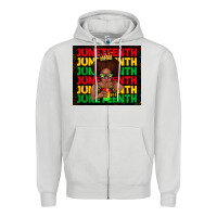 Dove Grey juneteenth cute kid Zipper Hoodie - TumblerDesignByShophia