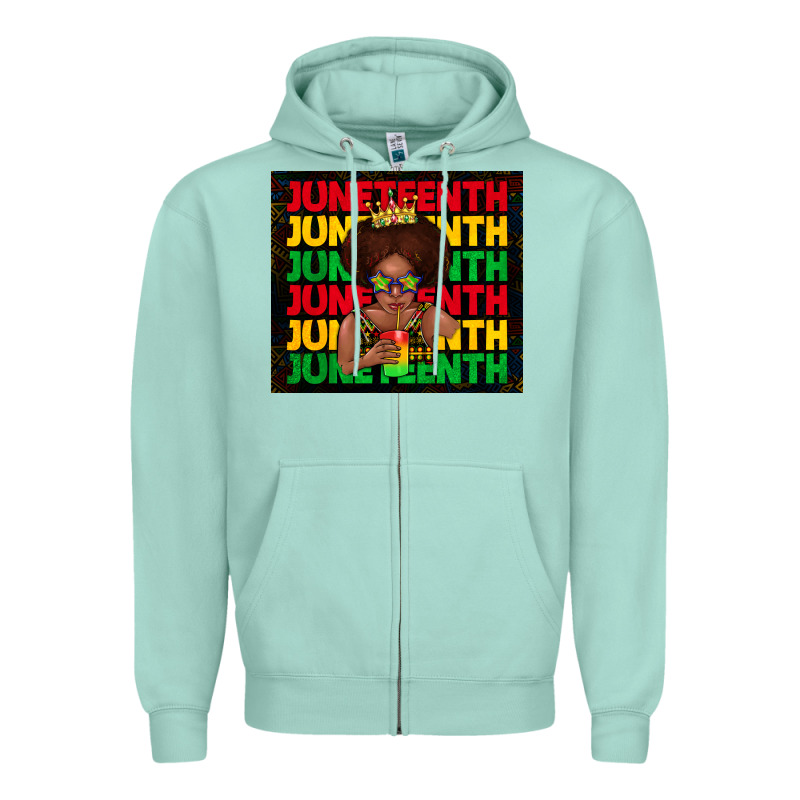 Juneteenth Cute Kid Zipper Hoodie by TumblerDesignByShophia | Teevron