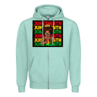 Seafoam juneteenth cute kid Zipper Hoodie - TumblerDesignByShophia