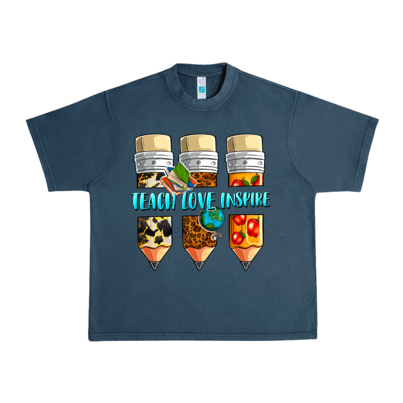 Teach Love Inspire Urban Heavy Tee by NancyCooperArtShop | Teevron
