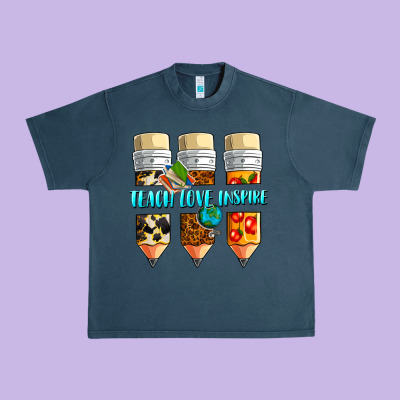 Teach Love Inspire Urban Heavy Tee Designed By Nancycooperartshop