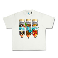 Pistachio teach love inspire Urban Heavy Tee - NancyCooperArtShop