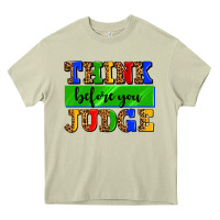 Mossy think before you judge Heavy Core Tee - AdoDesignShop