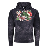 Cloud Black gamer christmas game controller Vintage Hoodie - MaliasSmallBusiness